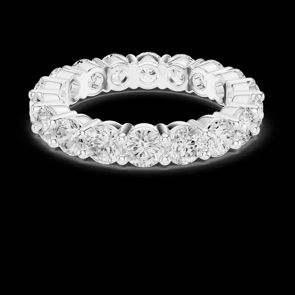 Round Four Prong Eternity Lab Grown Diamond Ring - Image 2 Round Four Prong Eternity Lab Grown Diamond Ring, view 2 of 6