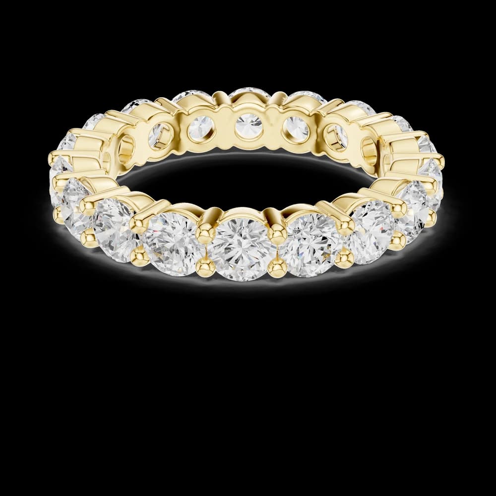 Round Four Prong Eternity Lab Grown Diamond Ring - Image 3 Round Four Prong Eternity Lab Grown Diamond Ring, view 3 of 6