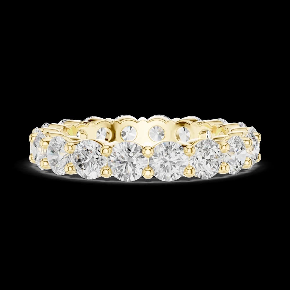 Round Four Prong Eternity Lab Grown Diamond Ring - Image 6 Round Four Prong Eternity Lab Grown Diamond Ring, view 6 of 6