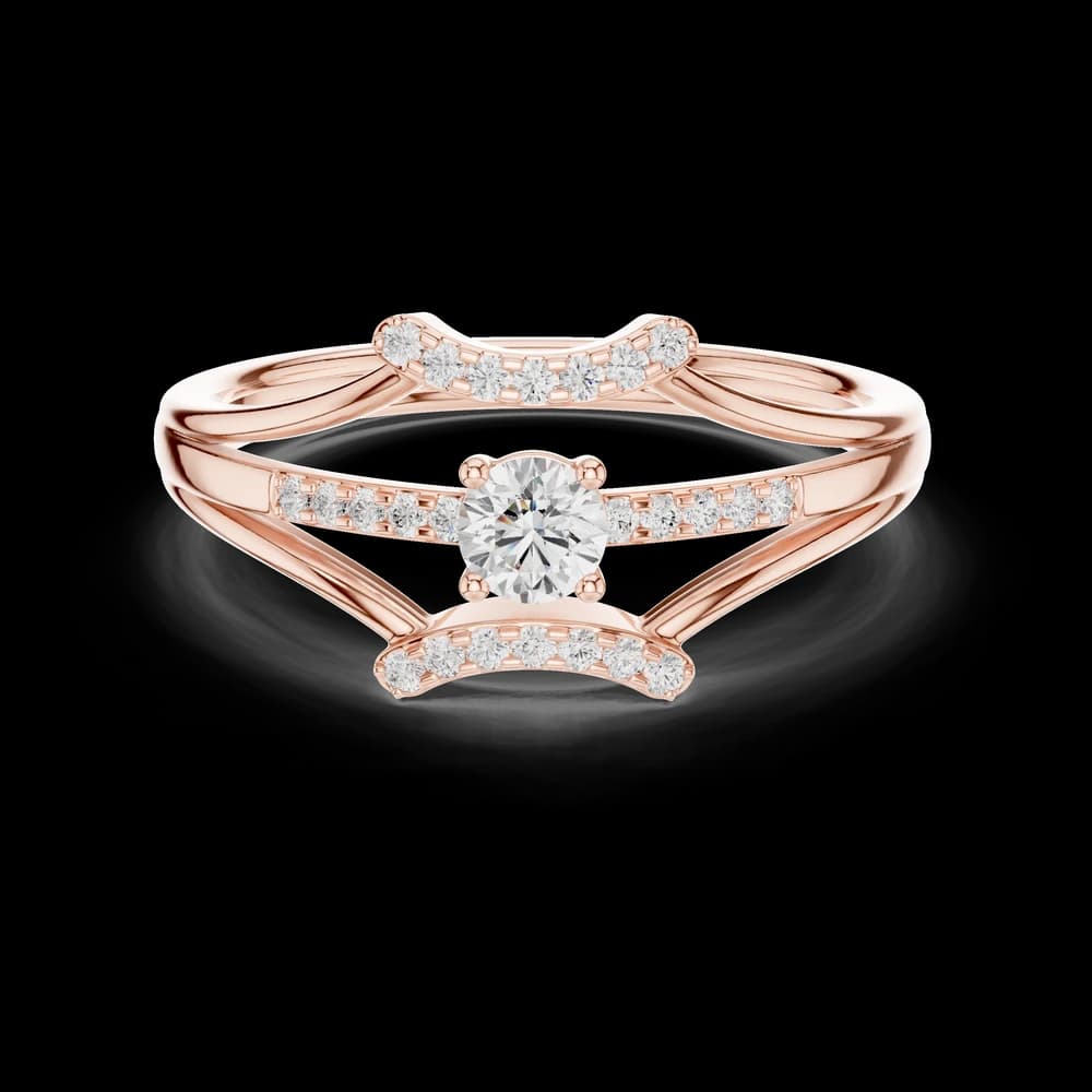 Triple Band Guard Lab Grown Diamond Ring - Image 1 Triple Band Guard Lab Grown Diamond Ring, view 1 of 6