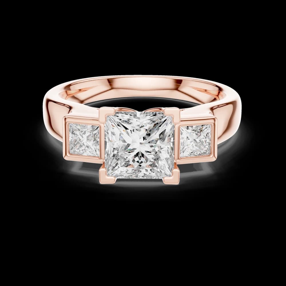 Infinite Loop Lab Grown Diamond Infinity Ring - Image 1 Infinite Loop Lab Grown Diamond Infinity Ring, view 1 of 6