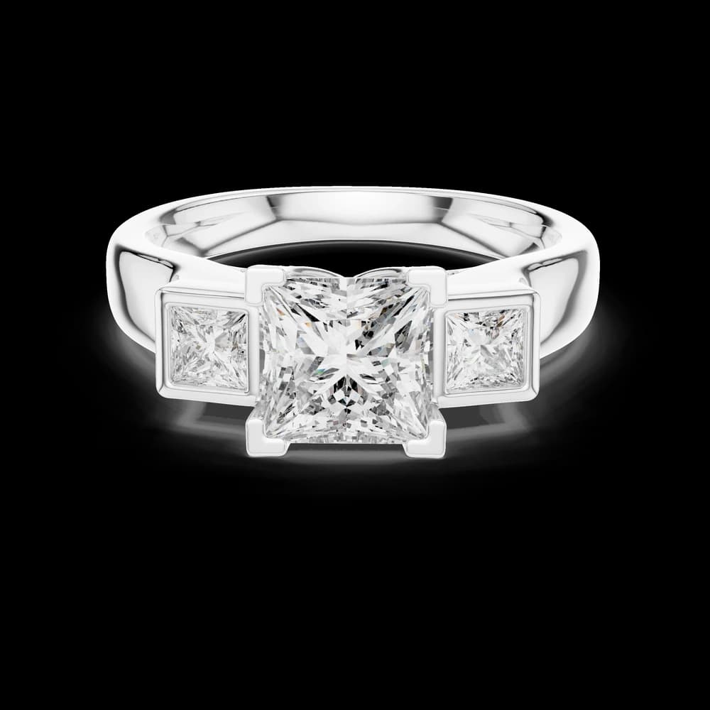 Infinite Loop Lab Grown Diamond Infinity Ring - Image 2 Infinite Loop Lab Grown Diamond Infinity Ring, view 2 of 6