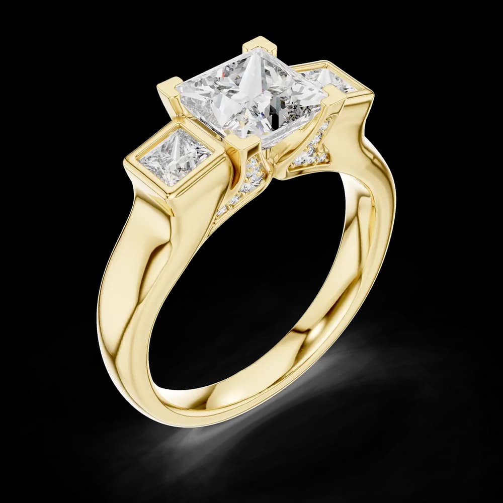 Infinite Loop Lab Grown Diamond Infinity Ring - Image 5 Infinite Loop Lab Grown Diamond Infinity Ring, view 5 of 6