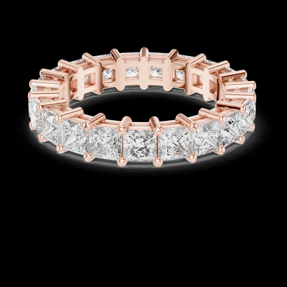 Princess Cut Double-Prong Diamond Eternity Band - Image 1 Princess Cut Double-Prong Diamond Eternity Band, view 1 of 6