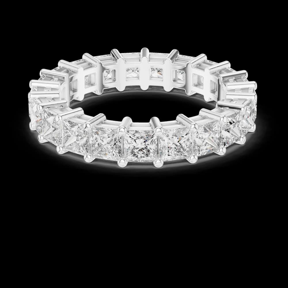 Princess Cut Double-Prong Diamond Eternity Band - Image 2 Princess Cut Double-Prong Diamond Eternity Band, view 2 of 6