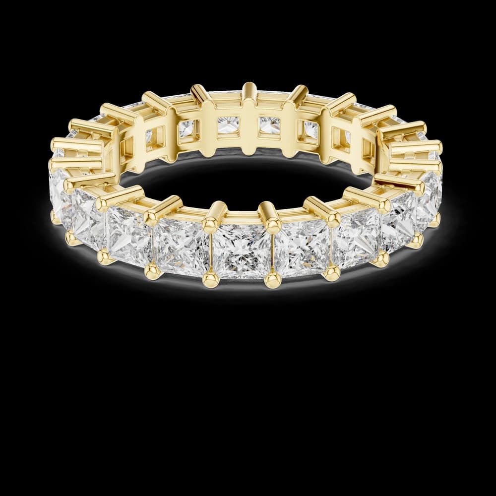 Princess Cut Double-Prong Diamond Eternity Band - Image 3 Princess Cut Double-Prong Diamond Eternity Band, view 3 of 6