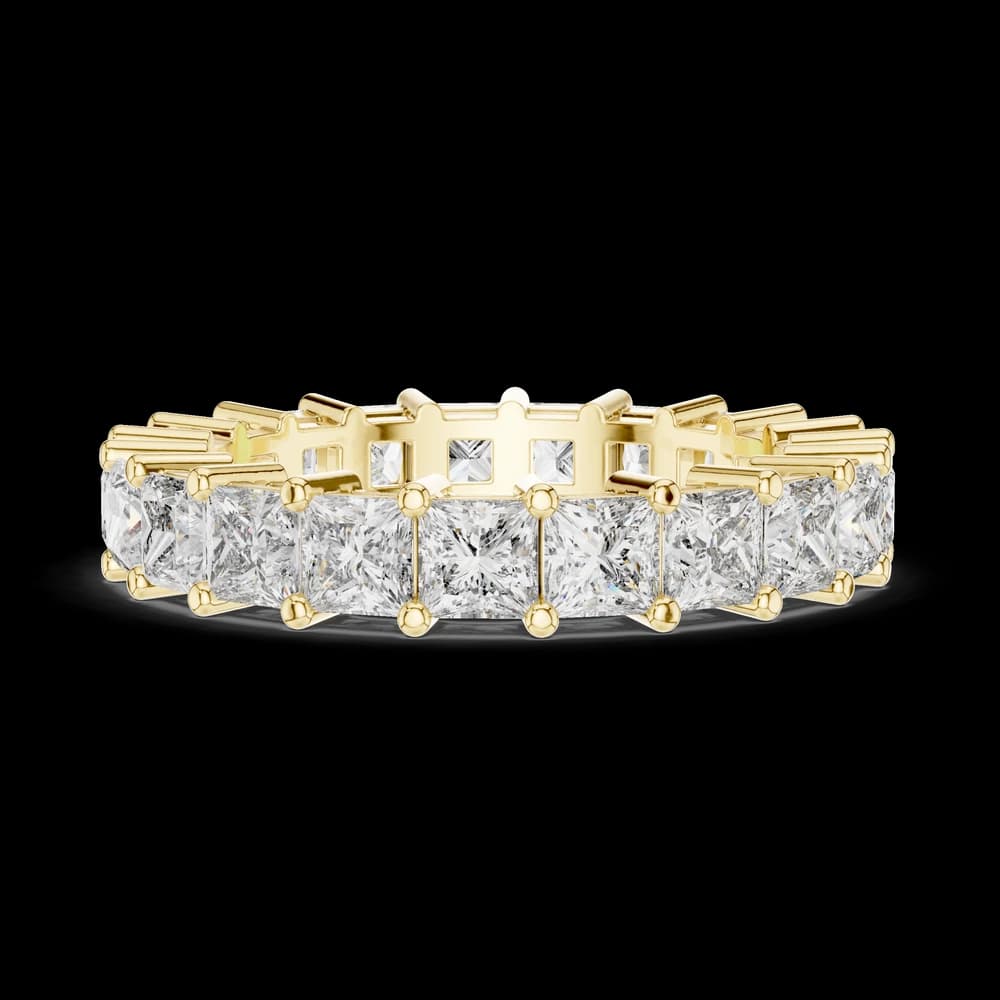 Princess Cut Double-Prong Diamond Eternity Band - Image 6 Princess Cut Double-Prong Diamond Eternity Band, view 6 of 6