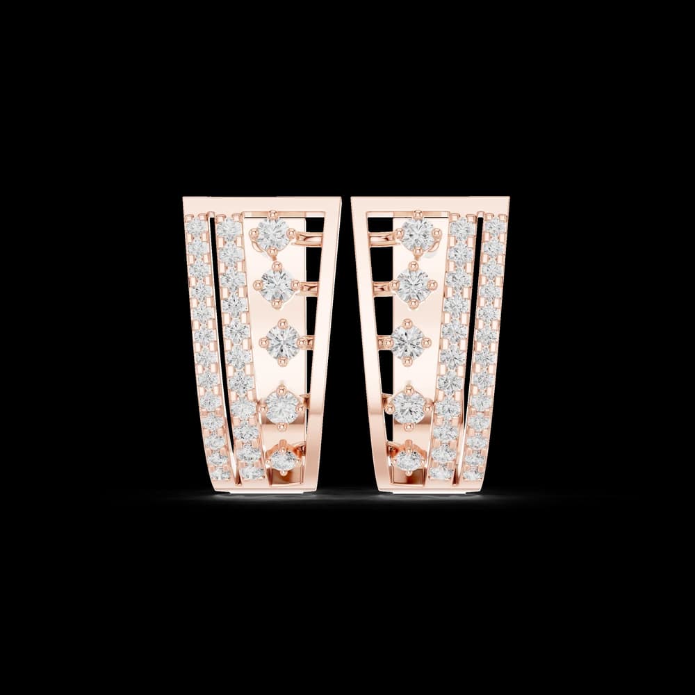 Infinity Bond Lab Grown Diamond Earrings Studs - Image 1 Infinity Bond Lab Grown Diamond Earrings Studs, view 1 of 6
