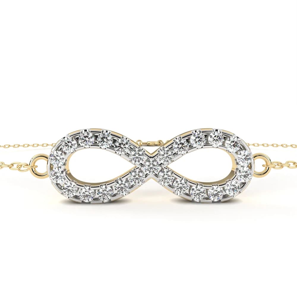 Celestial Infinity Lab Grown Diamond Bracelet - Image 1 Celestial Infinity Lab Grown Diamond Bracelet, view 1 of 5