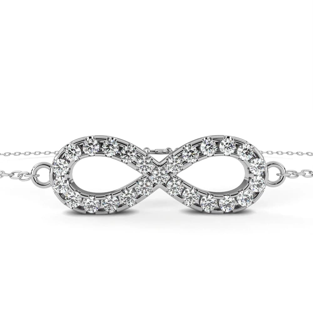 Celestial Infinity Lab Grown Diamond Bracelet - Image 4 Celestial Infinity Lab Grown Diamond Bracelet, view 4 of 5