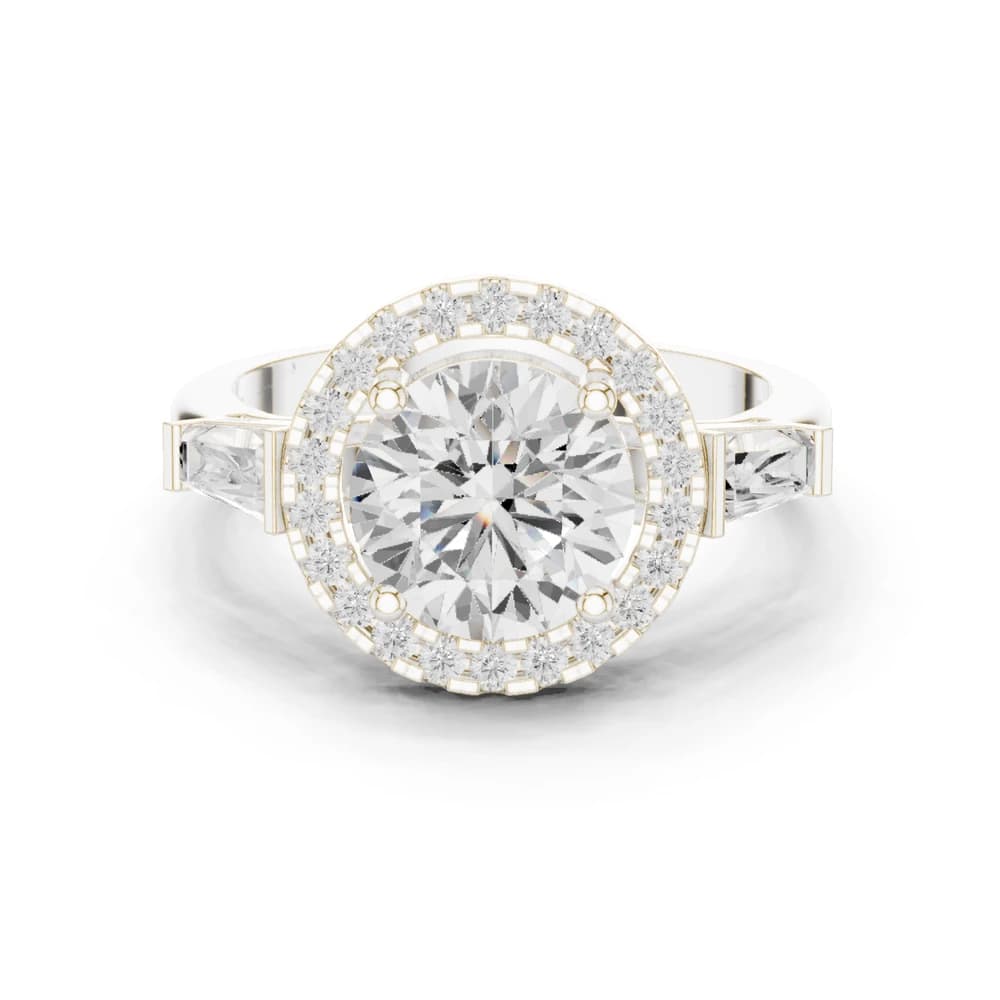 Iris Bloom Lab Grown Diamond Elevated Wire Ring - Image 2 Iris Bloom Lab Grown Diamond Elevated Wire Ring, view 2 of 10