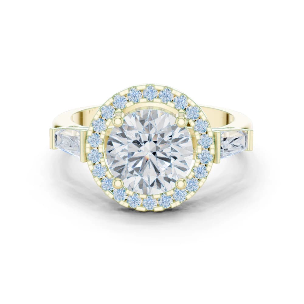 Iris Bloom Lab Grown Diamond Elevated Wire Ring - Image 3 Iris Bloom Lab Grown Diamond Elevated Wire Ring, view 3 of 10