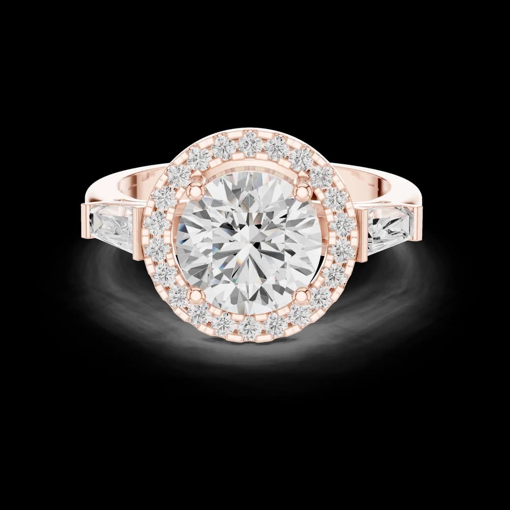 Iris Bloom Lab Grown Diamond Elevated Wire Ring - Image 4 Iris Bloom Lab Grown Diamond Elevated Wire Ring, view 4 of 10
