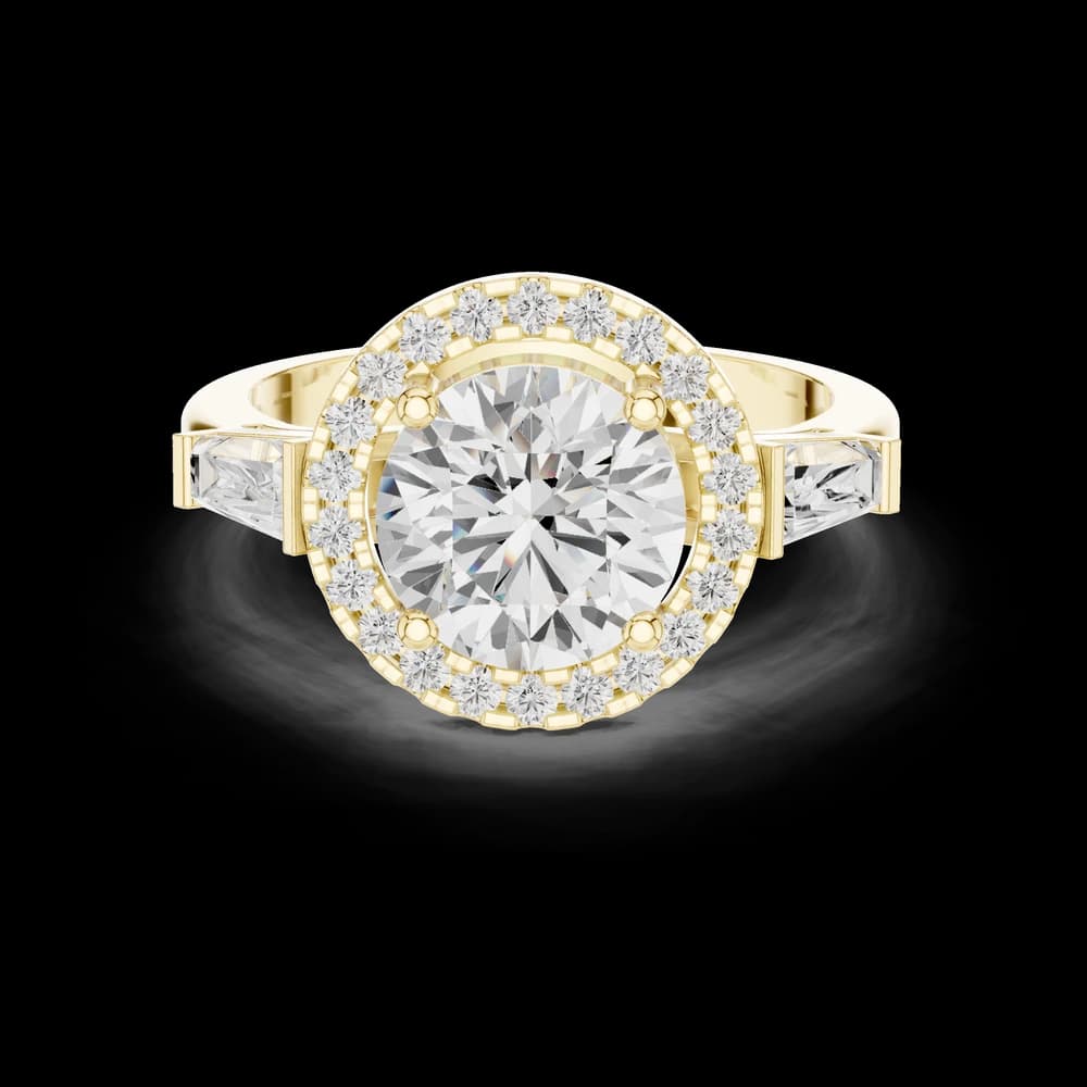 Iris Bloom Lab Grown Diamond Elevated Wire Ring - Image 6 Iris Bloom Lab Grown Diamond Elevated Wire Ring, view 6 of 10