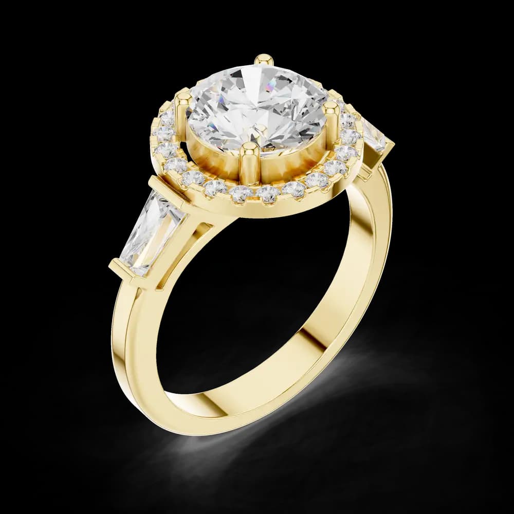 Iris Bloom Lab Grown Diamond Elevated Wire Ring - Image 8 Iris Bloom Lab Grown Diamond Elevated Wire Ring, view 8 of 10
