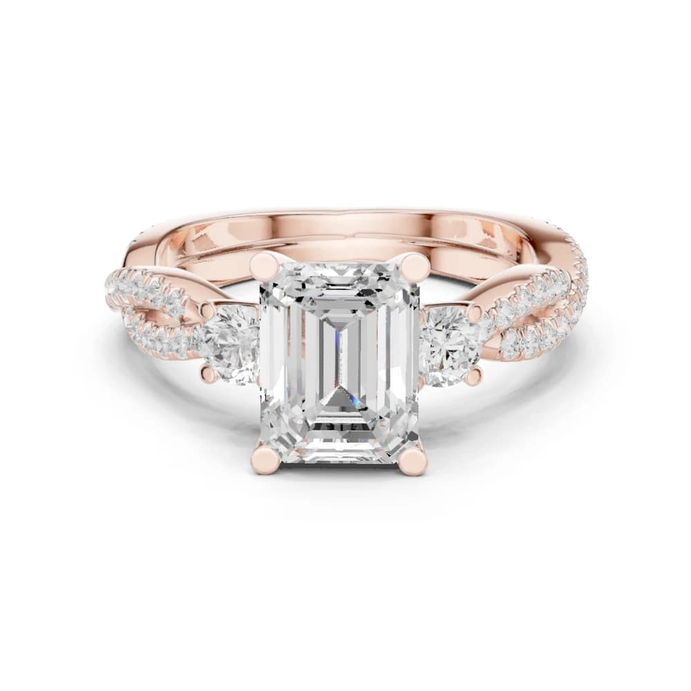 Island Breeze Lab Grown Diamond Three Stone Ring - Image 1 Island Breeze Lab Grown Diamond Three Stone Ring, view 1 of 9