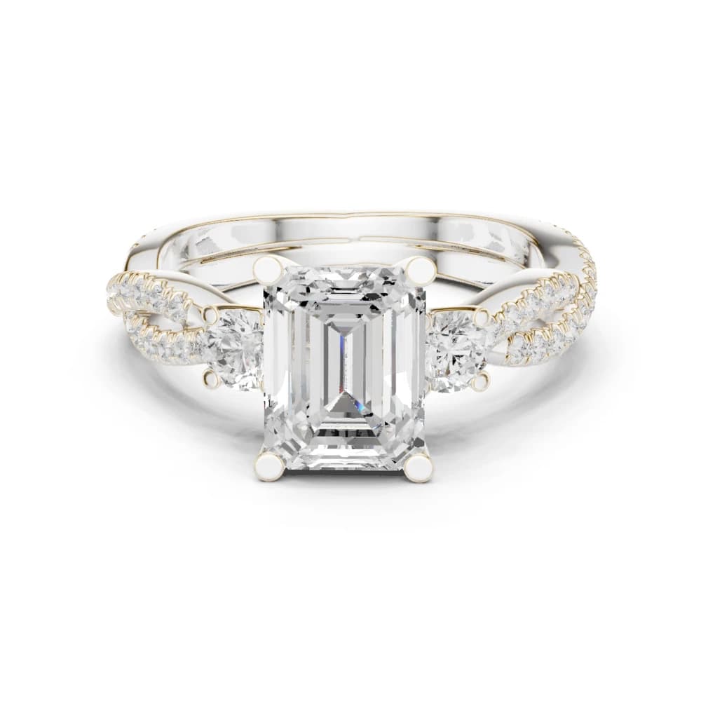 Island Breeze Lab Grown Diamond Three Stone Ring - Image 2 Island Breeze Lab Grown Diamond Three Stone Ring, view 2 of 9