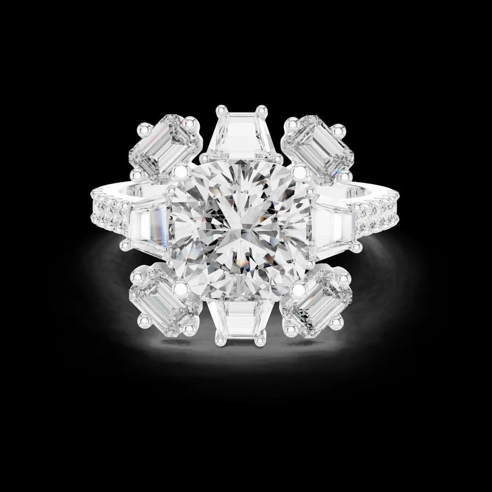 Island Current Lab Grown Diamond Fluid Ring - Image 2 Island Current Lab Grown Diamond Fluid Ring, view 2 of 6