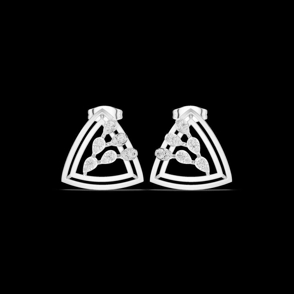 Ivory Blossom Lab Grown Diamond Earrings Jewelry - Image 2 Ivory Blossom Lab Grown Diamond Earrings Jewelry, view 2 of 6
