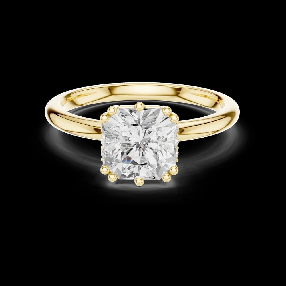Multi Prong Cushion Lab Grown Diamond Ring - Image 3 Multi Prong Cushion Lab Grown Diamond Ring, view 3 of 6