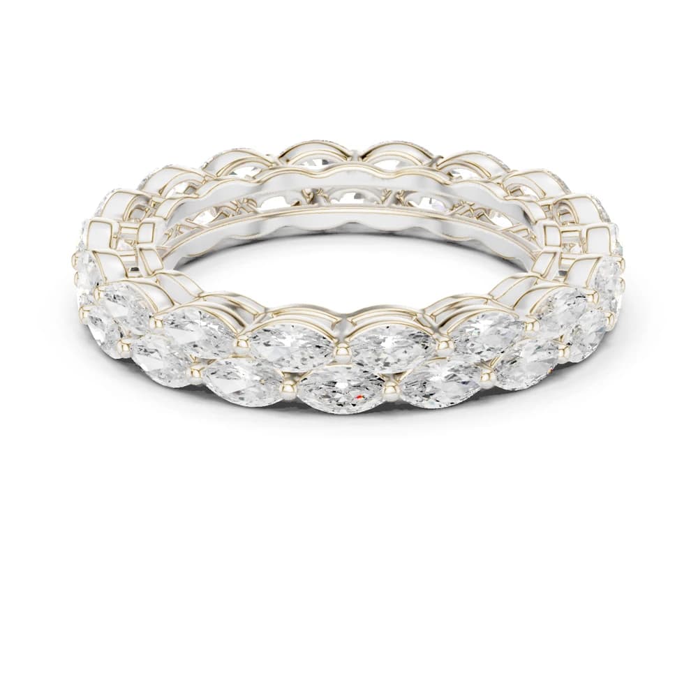 Two-Row East-West Marquise Cut Diamond Band - Image 2 Two-Row East-West Marquise Cut Diamond Band, view 2 of 9