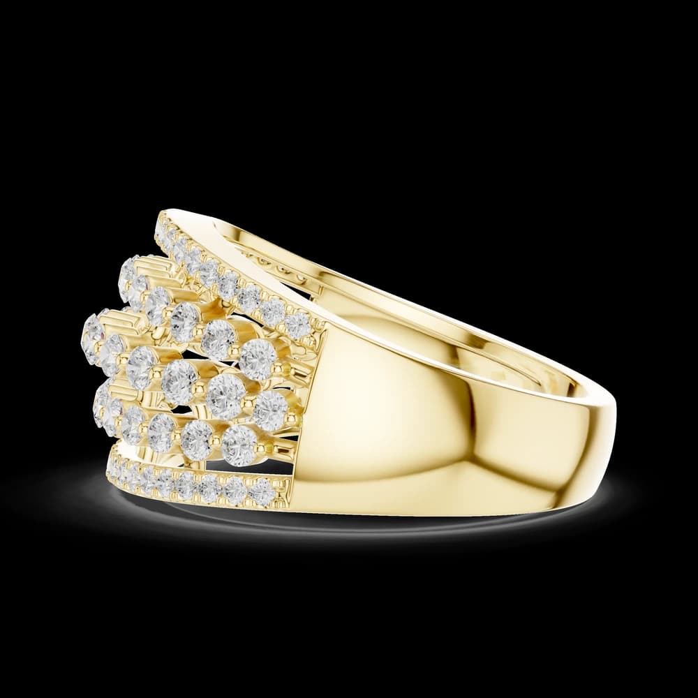 Five Tier Openwork Lab Grown Diamond Ring - Image 6 Five Tier Openwork Lab Grown Diamond Ring, view 6 of 6