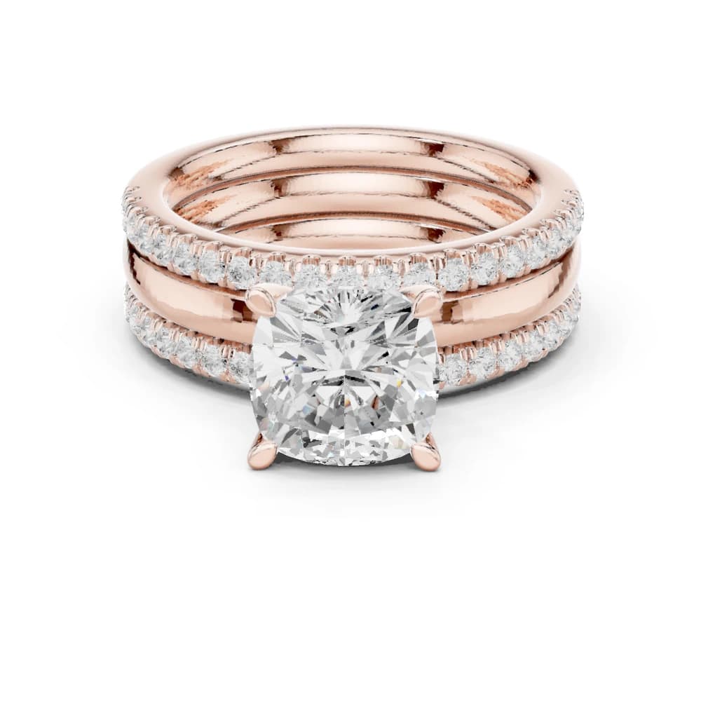Jasmine Vine Lab Grown Diamond Tiered Halo Ring - Image 1 Jasmine Vine Lab Grown Diamond Tiered Halo Ring, view 1 of 9