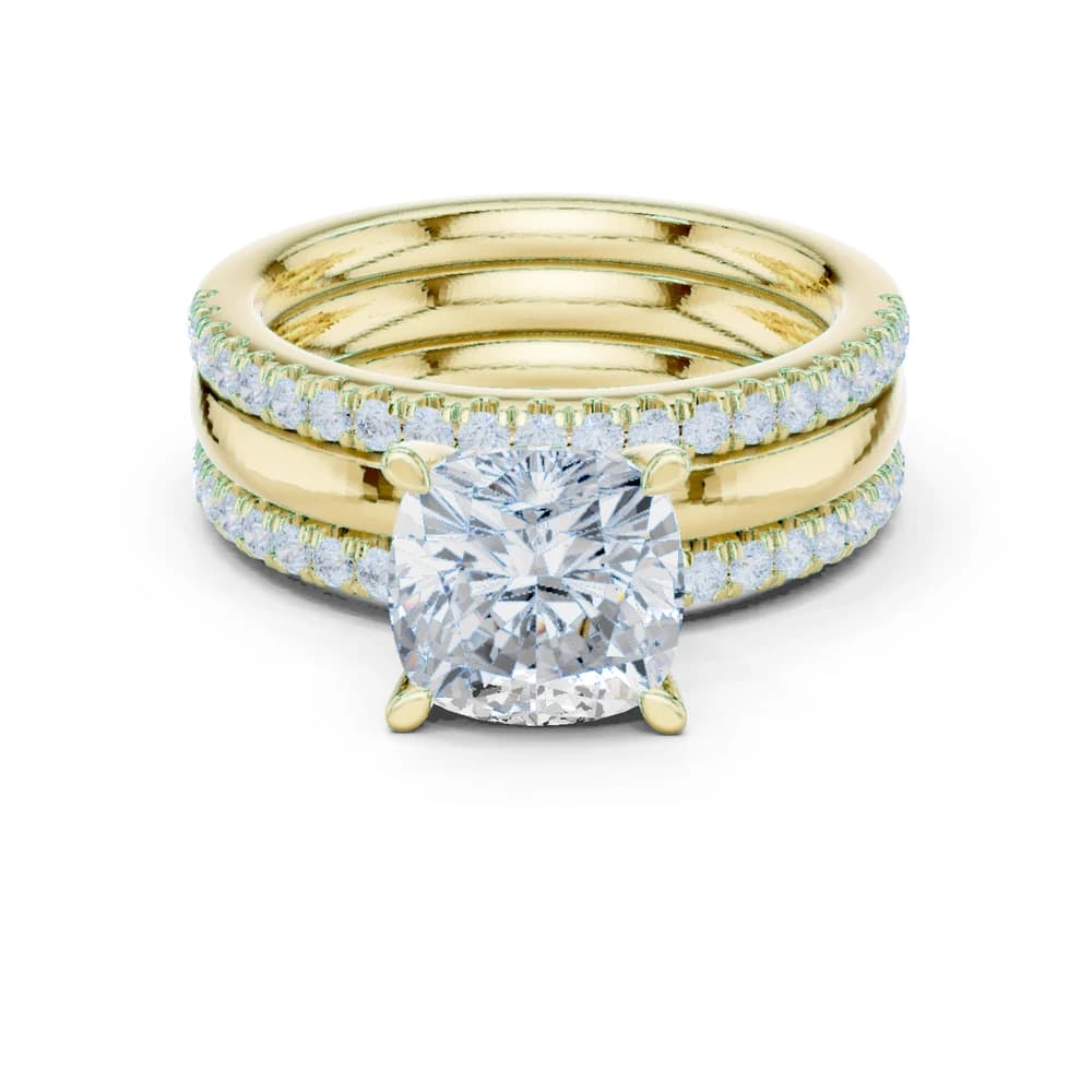 Jasmine Vine Lab Grown Diamond Tiered Halo Ring - Image 3 Jasmine Vine Lab Grown Diamond Tiered Halo Ring, view 3 of 9