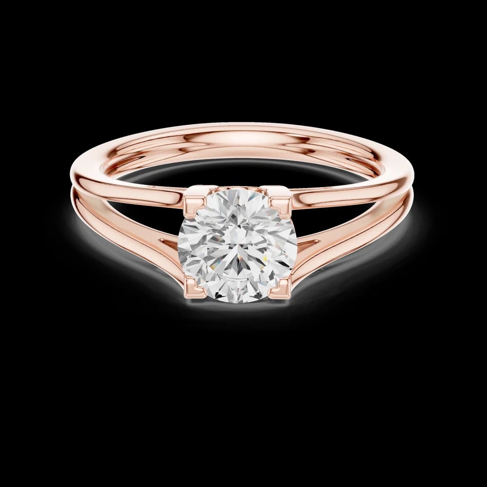 Classic Round Lab Grown Diamond Ring - Image 1 Classic Round Lab Grown Diamond Ring, view 1 of 6