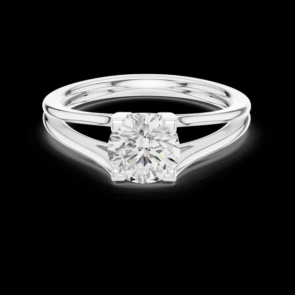 Classic Round Lab Grown Diamond Ring - Image 2 Classic Round Lab Grown Diamond Ring, view 2 of 6