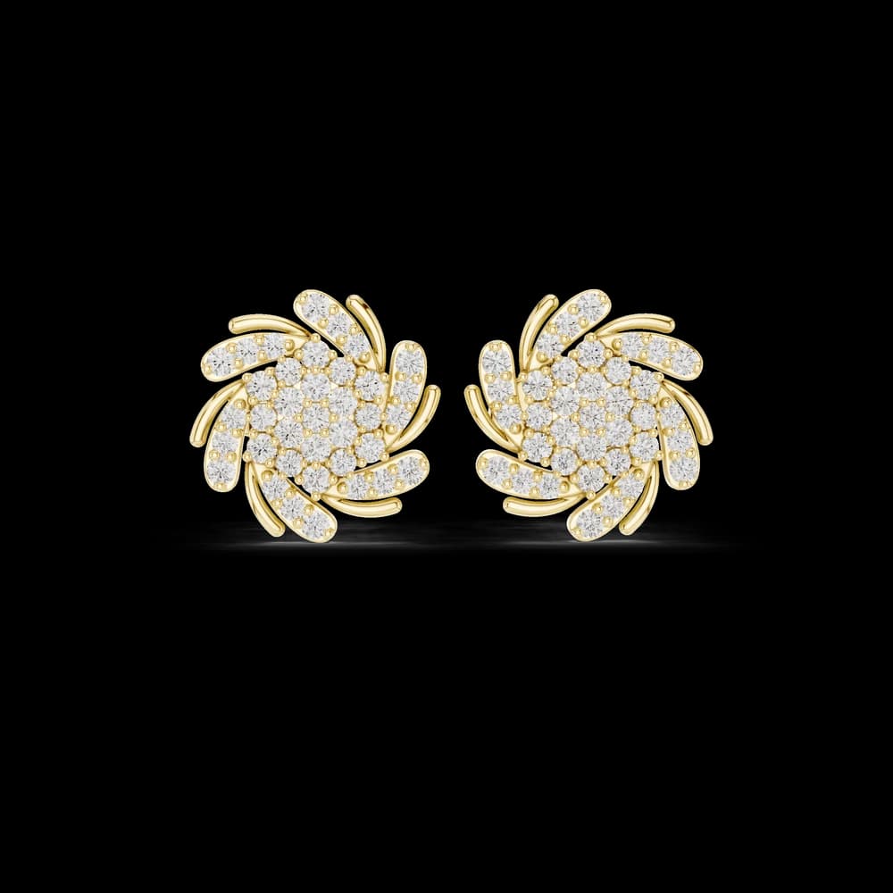 Joyful Beat lab grown diamond earring design - Image 3 Joyful Beat lab grown diamond earring design, view 3 of 6