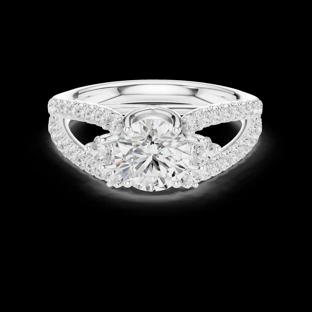 Juliet Romantic Heart Shaped Lab Grown Diamond Ring - Image 2 Juliet Romantic Heart Shaped Lab Grown Diamond Ring, view 2 of 6