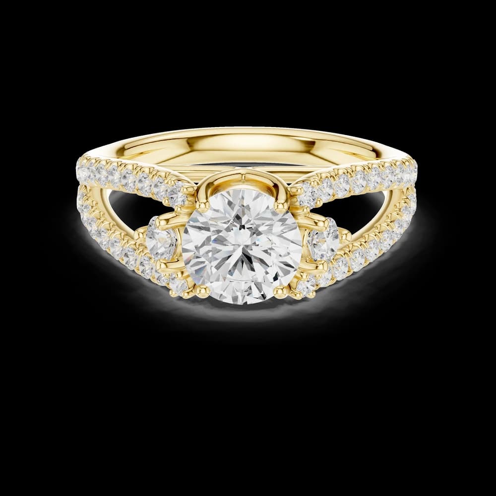 Juliet Romantic Heart Shaped Lab Grown Diamond Ring - Image 3 Juliet Romantic Heart Shaped Lab Grown Diamond Ring, view 3 of 6