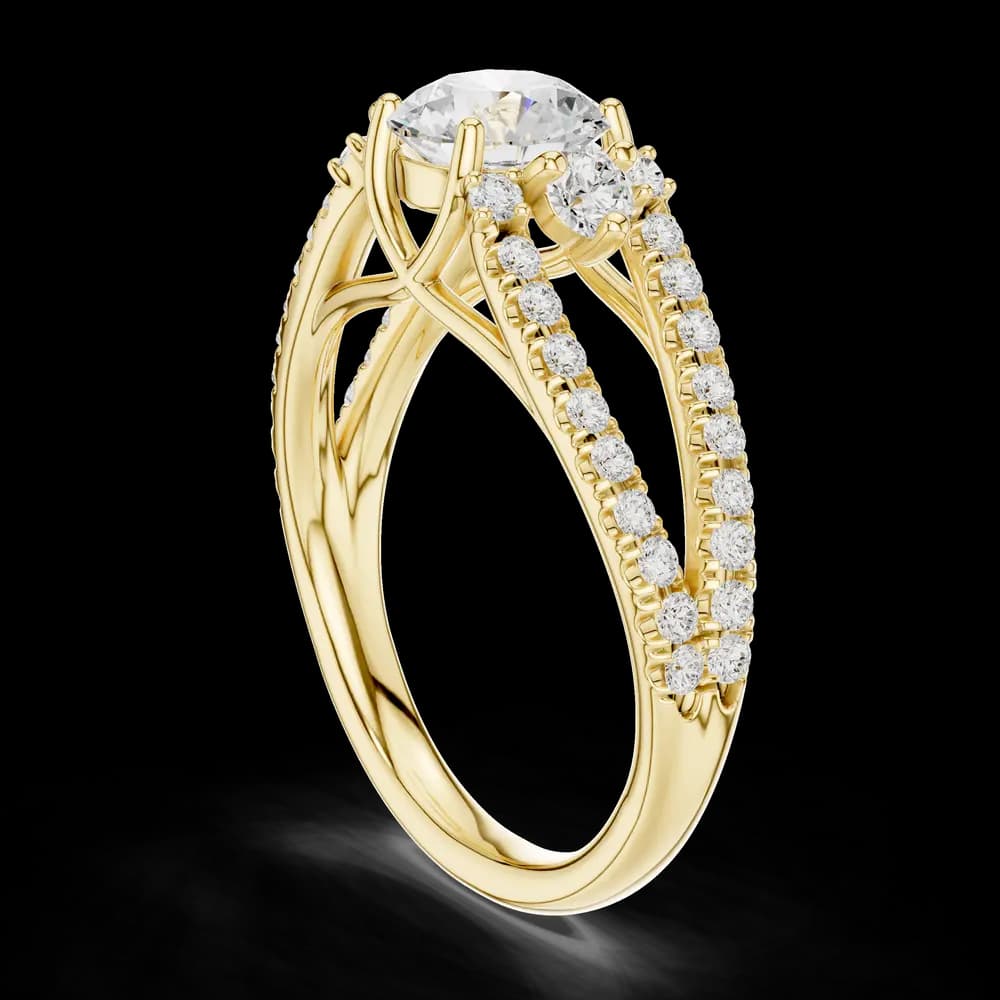 Juliet Romantic Heart Shaped Lab Grown Diamond Ring - Image 4 Juliet Romantic Heart Shaped Lab Grown Diamond Ring, view 4 of 6