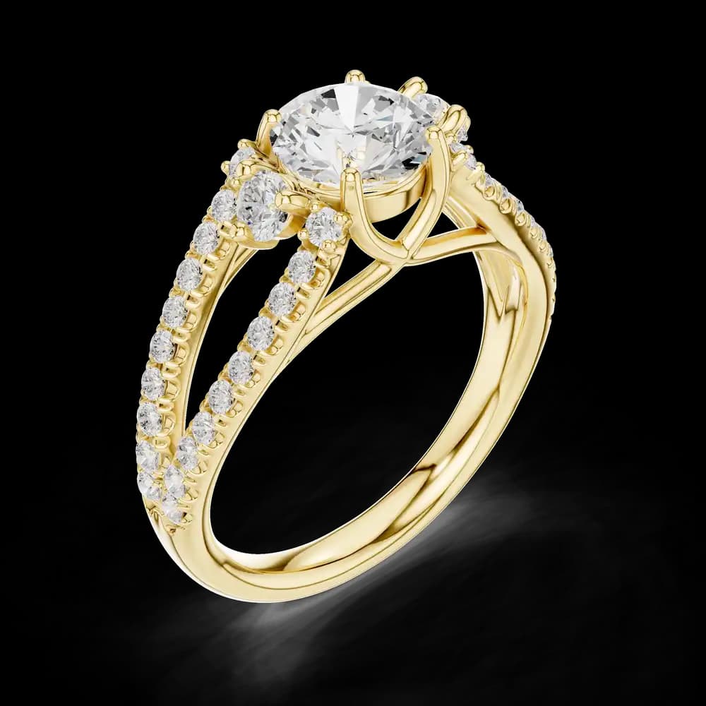 Juliet Romantic Heart Shaped Lab Grown Diamond Ring - Image 5 Juliet Romantic Heart Shaped Lab Grown Diamond Ring, view 5 of 6