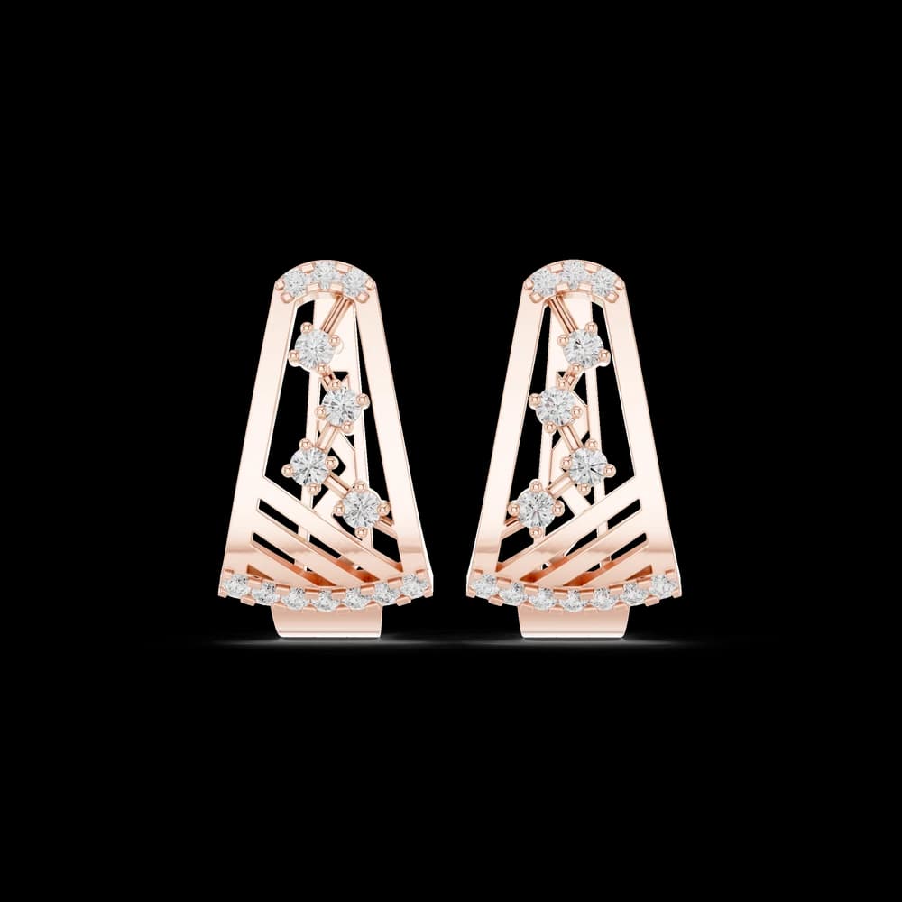 Just Right lab grown diamond earring design - Image 1 Just Right lab grown diamond earring design, view 1 of 6
