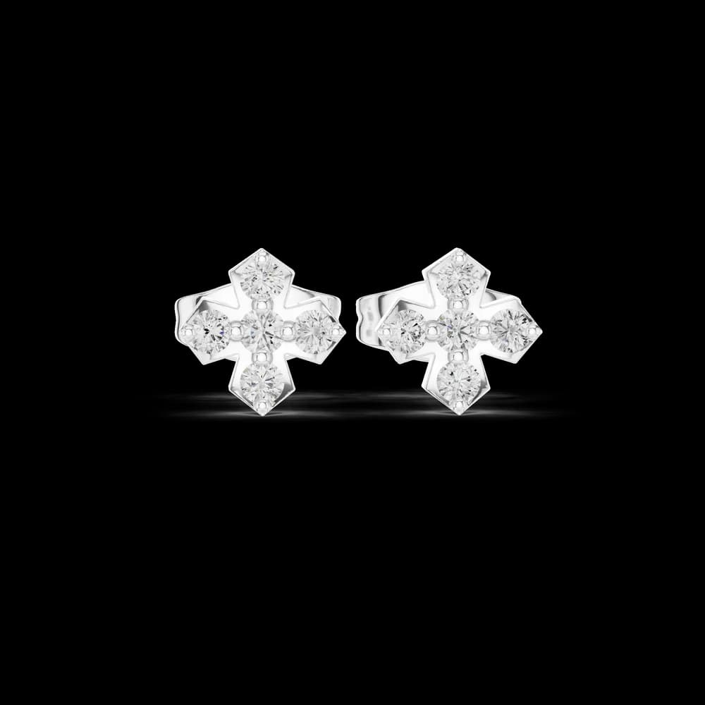 Kind Word lab grown diamond earring design - Image 2 Kind Word lab grown diamond earring design, view 2 of 6
