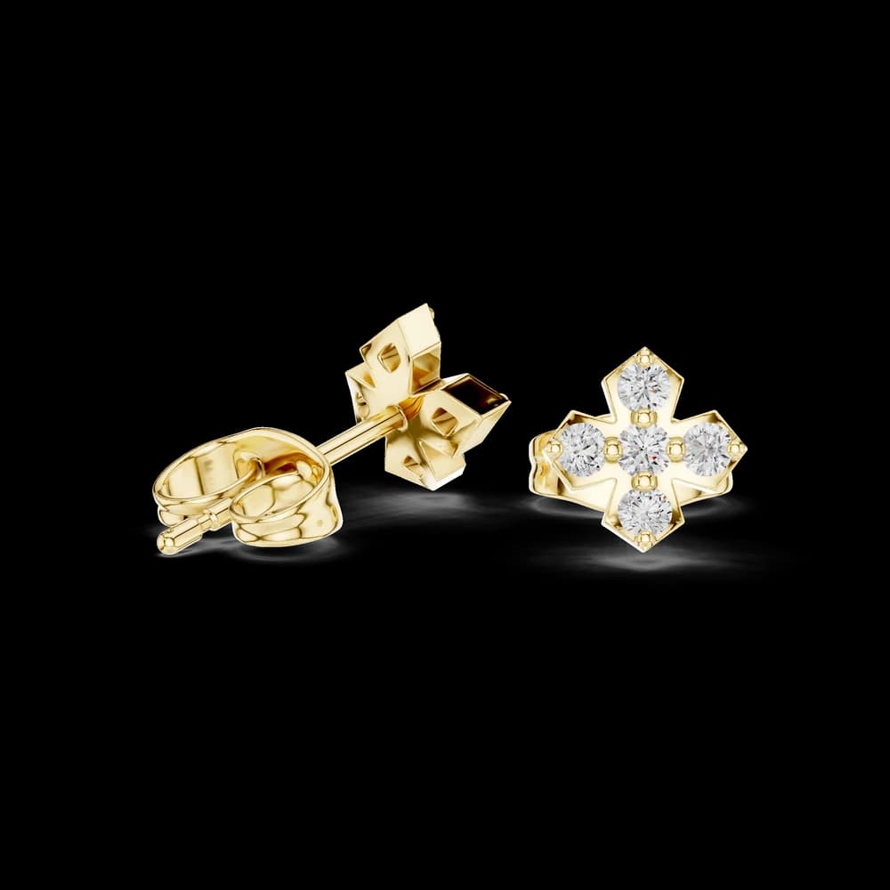 Kind Word lab grown diamond earring design - Image 4 Kind Word lab grown diamond earring design, view 4 of 6