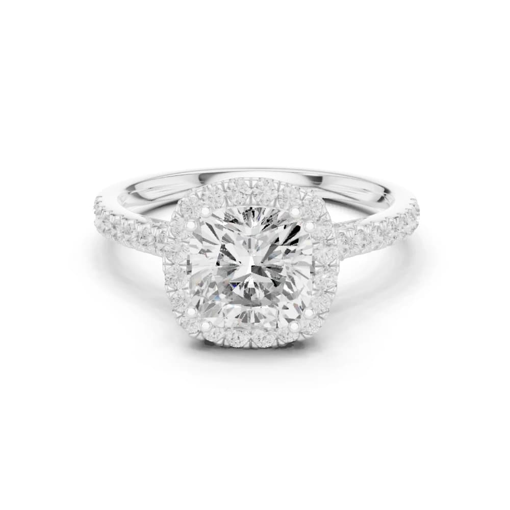Lava Rock Lab Grown Diamond Split Path Ring - Image 1 Lava Rock Lab Grown Diamond Split Path Ring, view 1 of 9