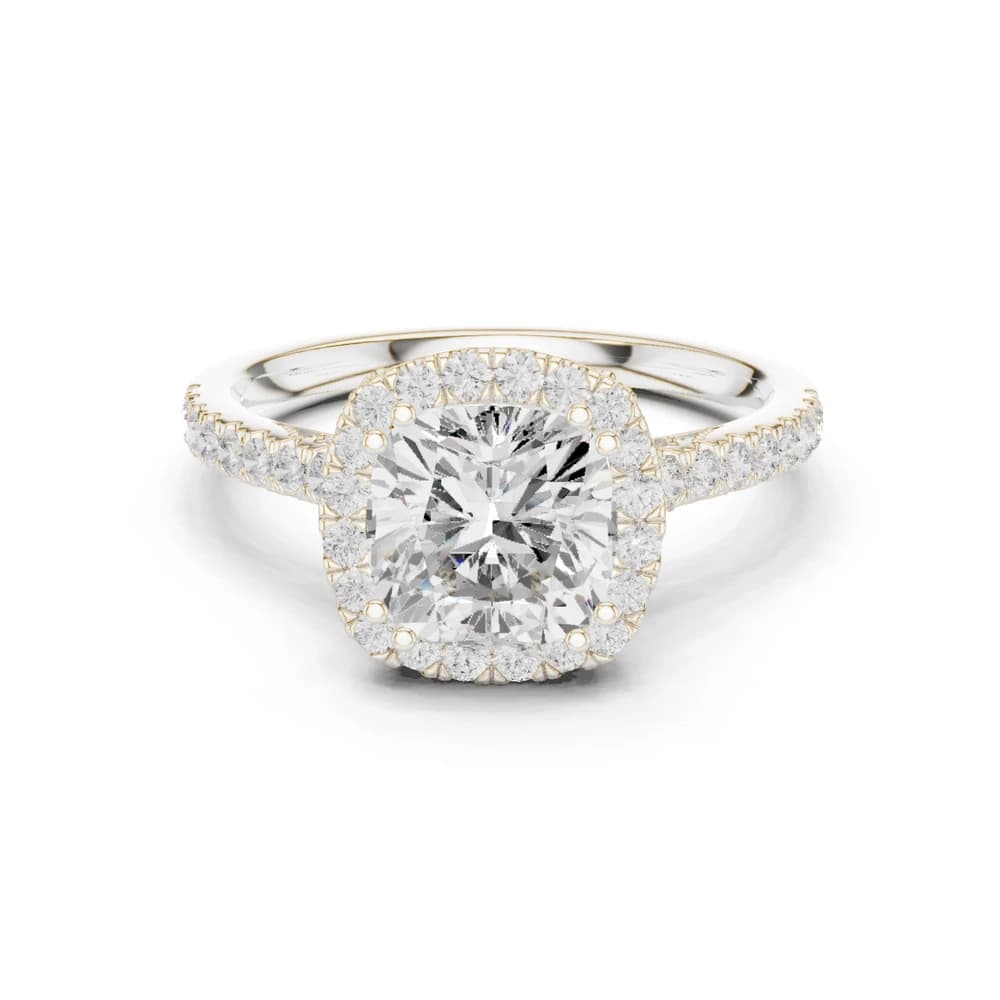 Lava Rock Lab Grown Diamond Split Path Ring - Image 2 Lava Rock Lab Grown Diamond Split Path Ring, view 2 of 9