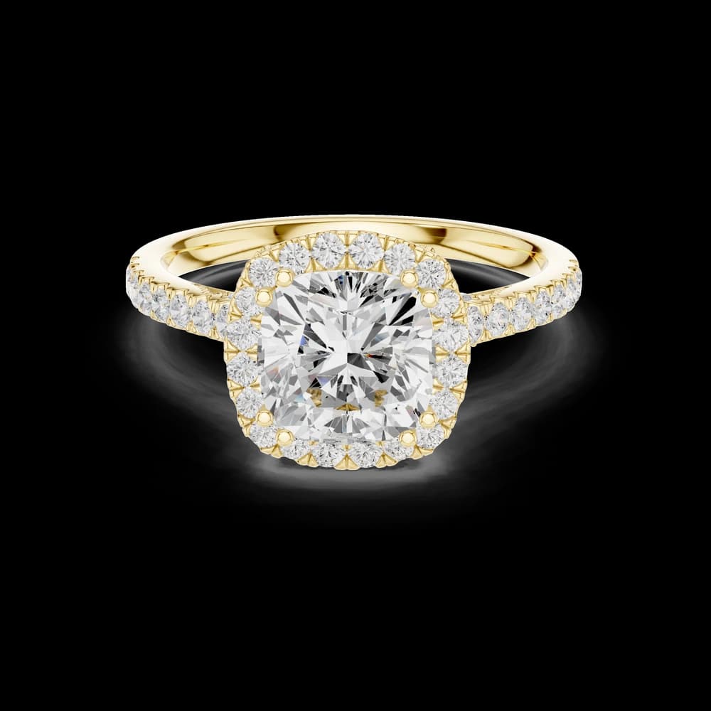 Lava Rock Lab Grown Diamond Split Path Ring - Image 6 Lava Rock Lab Grown Diamond Split Path Ring, view 6 of 9