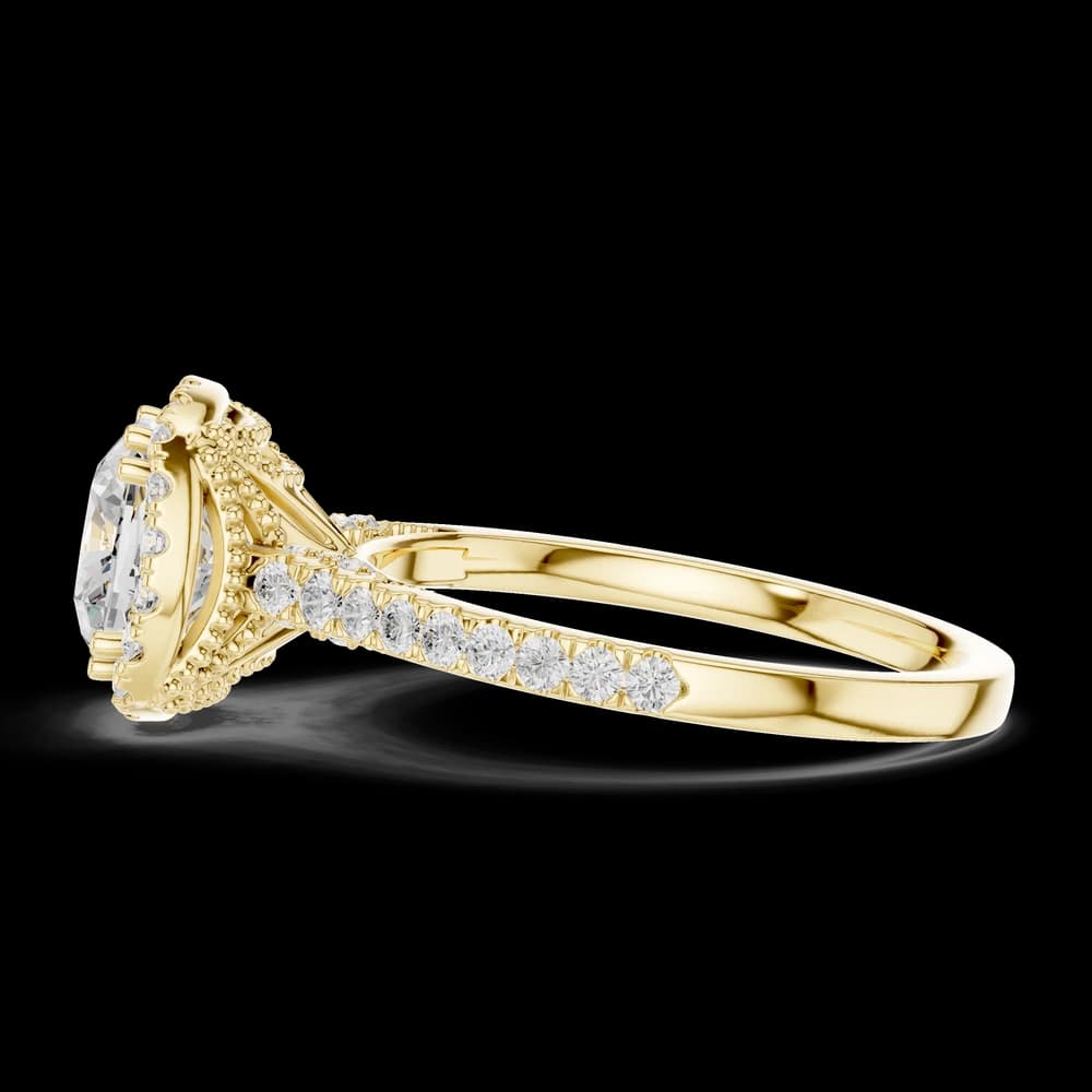 Lava Rock Lab Grown Diamond Split Path Ring - Image 9 Lava Rock Lab Grown Diamond Split Path Ring, view 9 of 9
