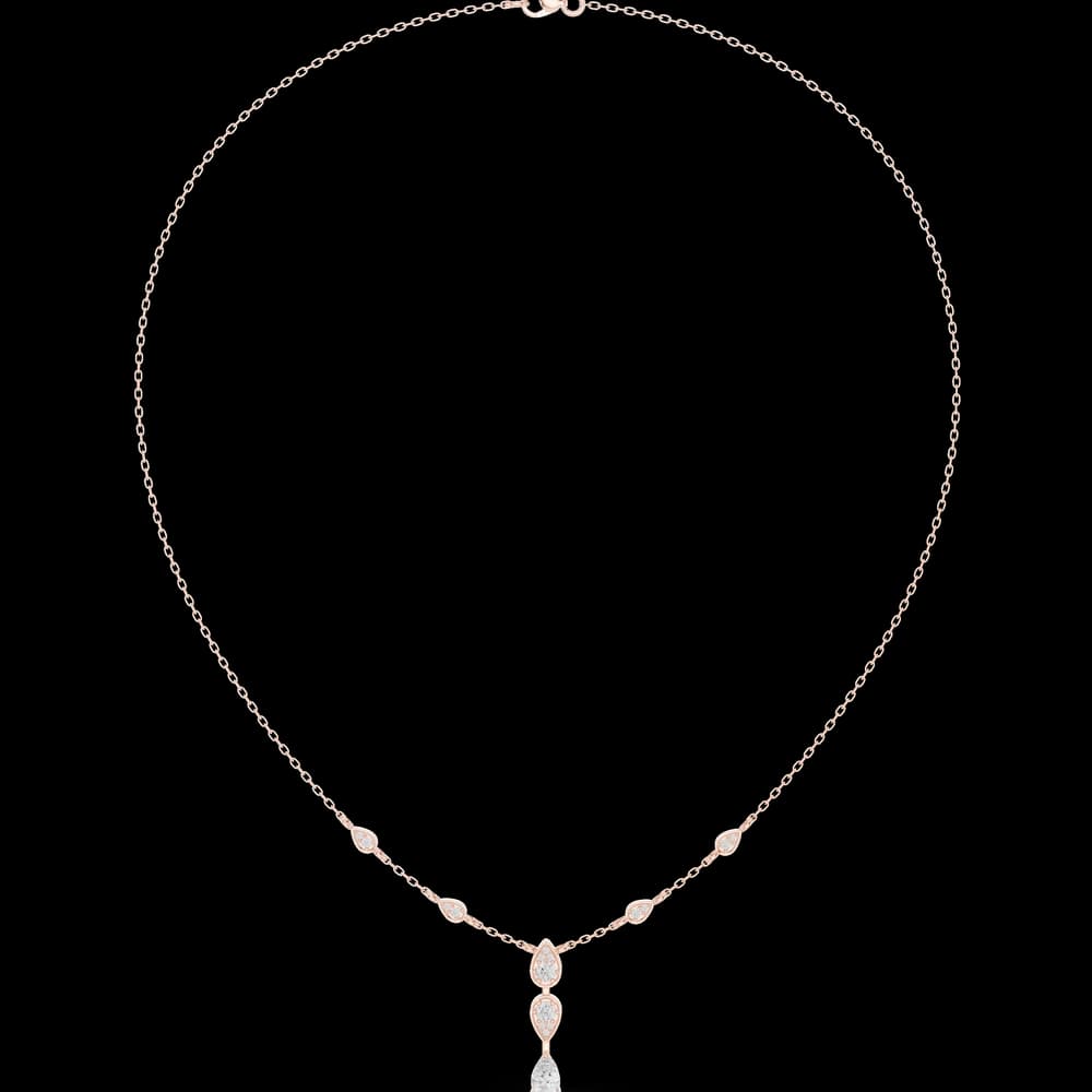 Lavish Classic-Cut Pear Lab Grown Necklace - Image 1 Lavish Classic-Cut Pear Lab Grown Necklace, view 1 of 6