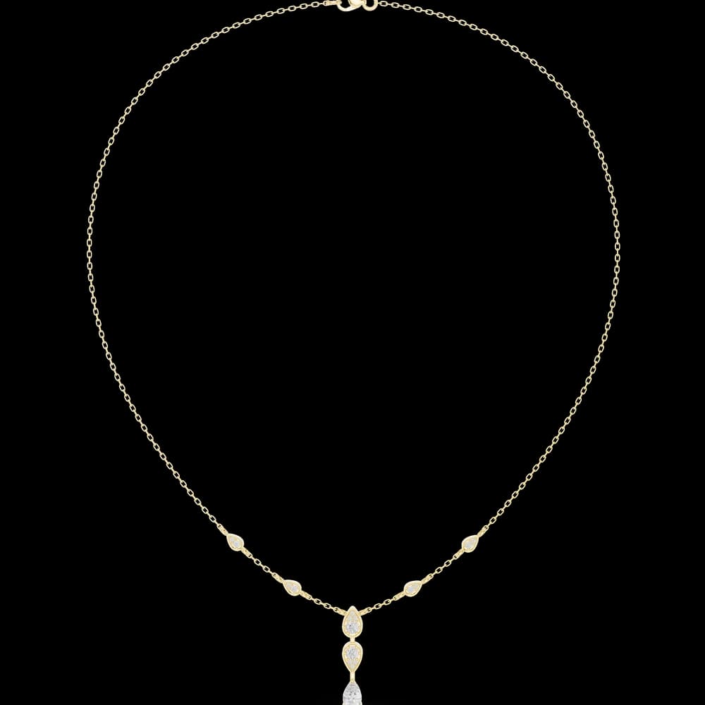 Lavish Classic-Cut Pear Lab Grown Necklace - Image 3 Lavish Classic-Cut Pear Lab Grown Necklace, view 3 of 6