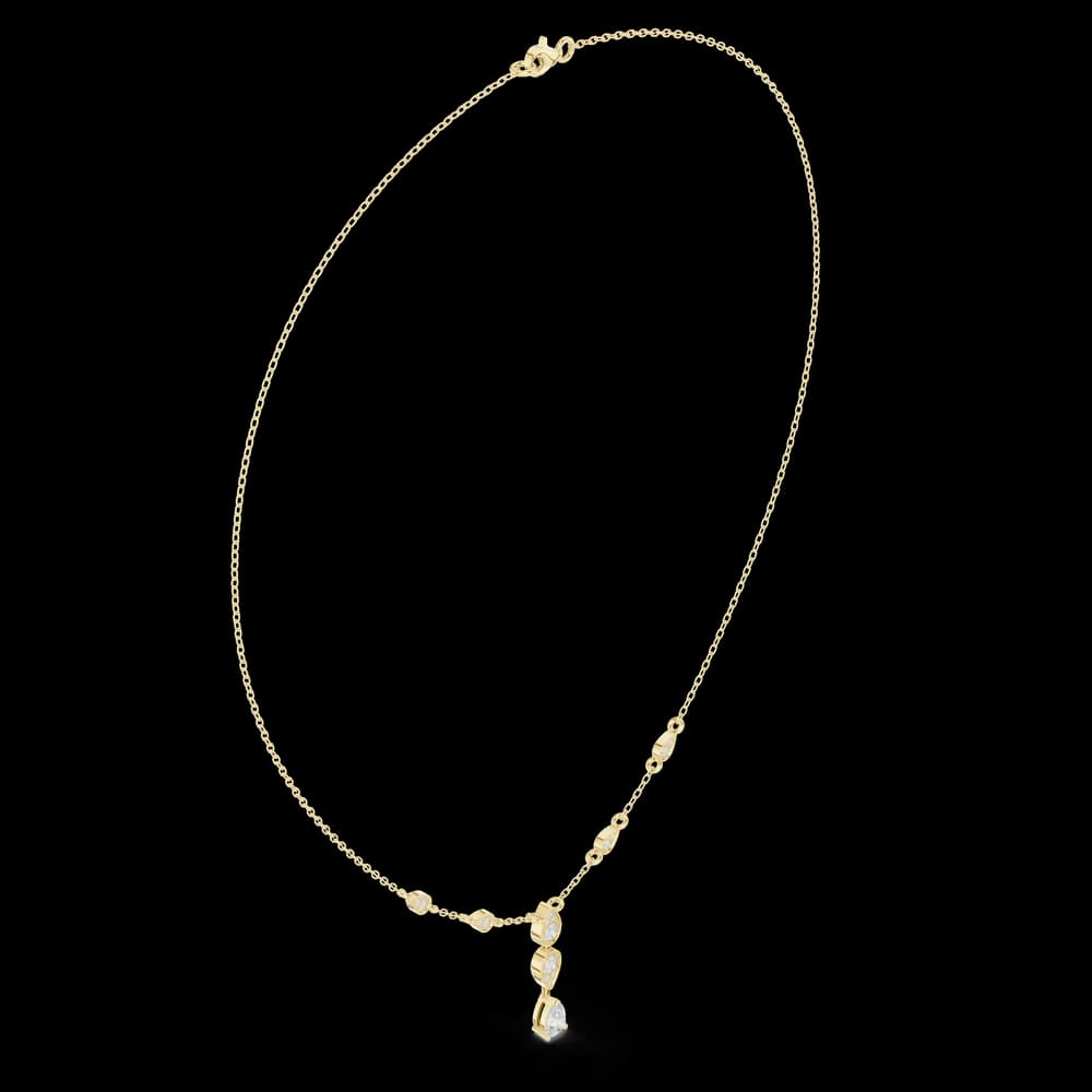 Lavish Classic-Cut Pear Lab Grown Necklace - Image 4 Lavish Classic-Cut Pear Lab Grown Necklace, view 4 of 6