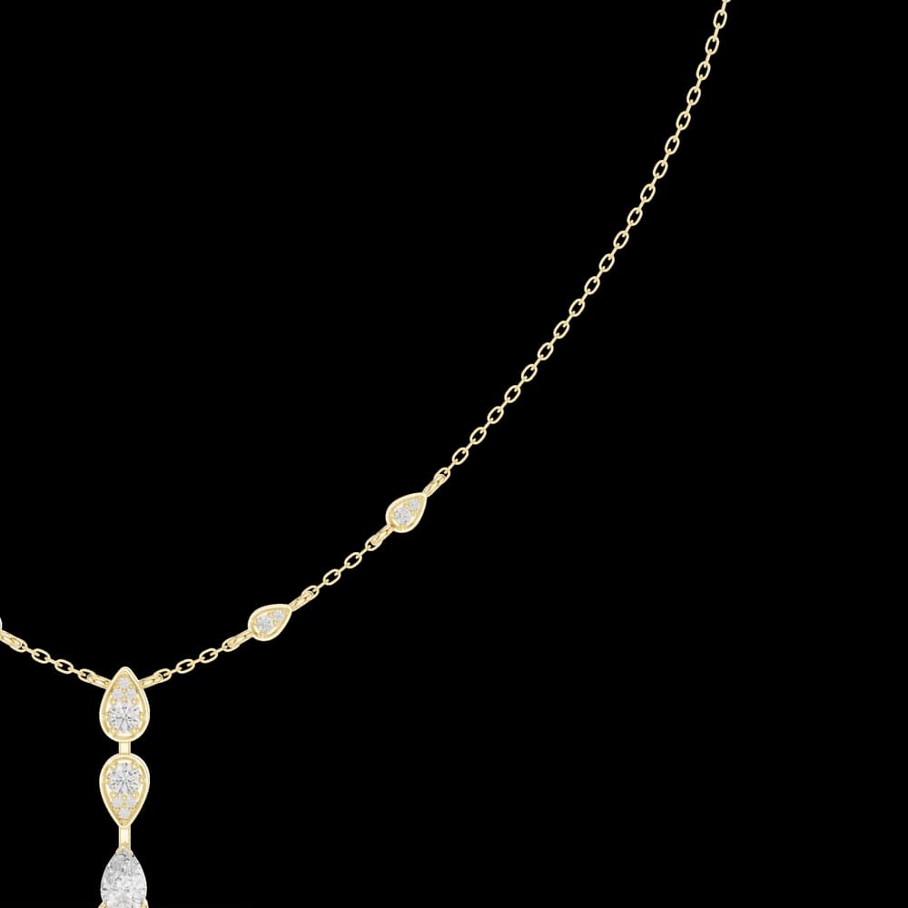 Lavish Classic-Cut Pear Lab Grown Necklace - Image 6 Lavish Classic-Cut Pear Lab Grown Necklace, view 6 of 6