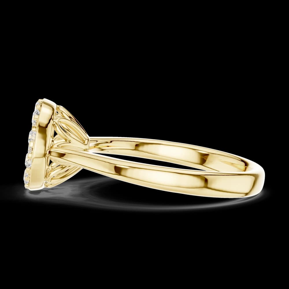 Round Cluster Lab Grown Diamond Ring - Image 6 Round Cluster Lab Grown Diamond Ring, view 6 of 6