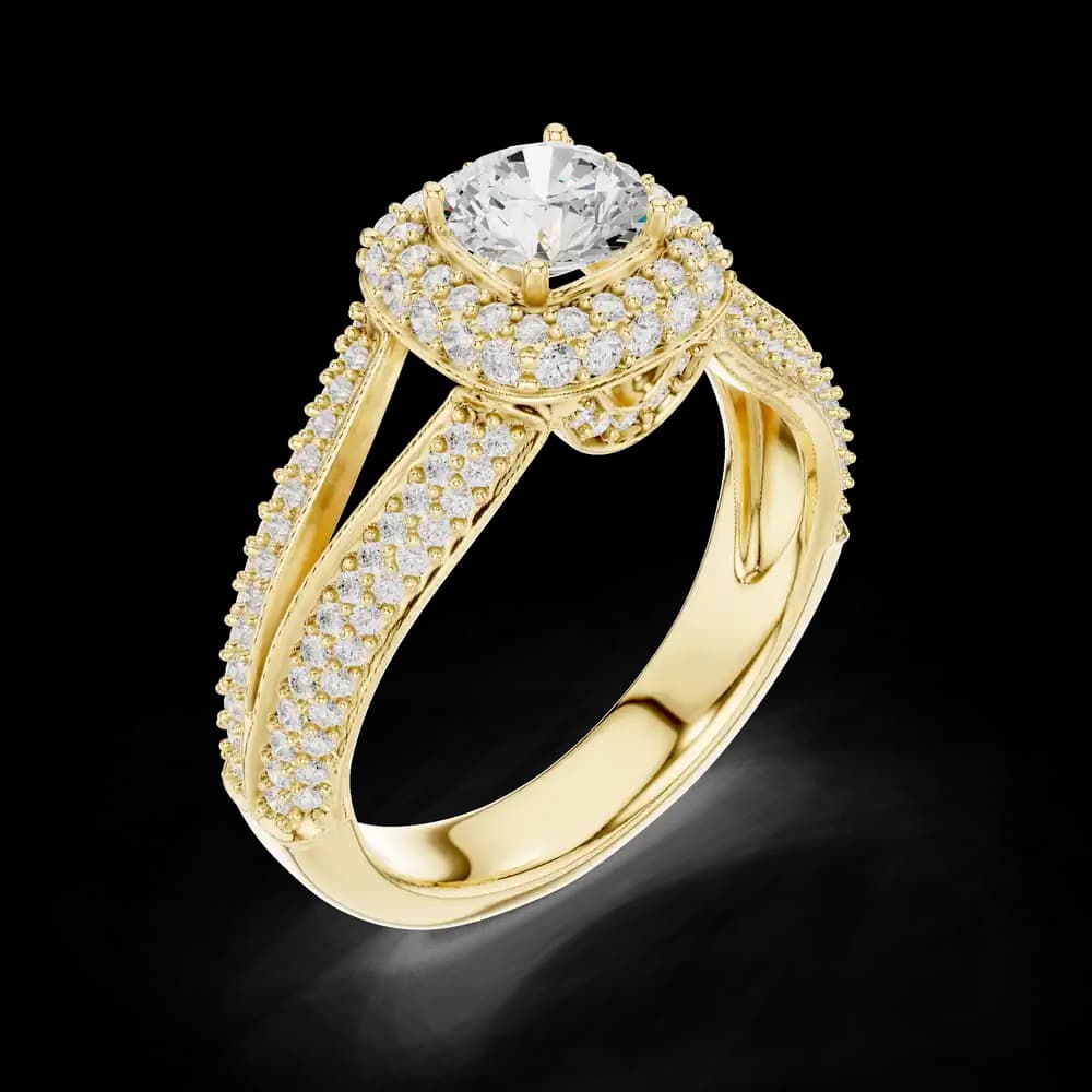 Light Touch Lab grown diamond Rings design - Image 5 Light Touch Lab grown diamond Rings design, view 5 of 6