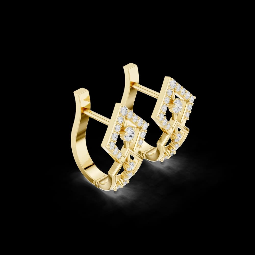 Linear Luxe Lab Grown Diamond Earrings Sets - Image 4 Linear Luxe Lab Grown Diamond Earrings Sets, view 4 of 6