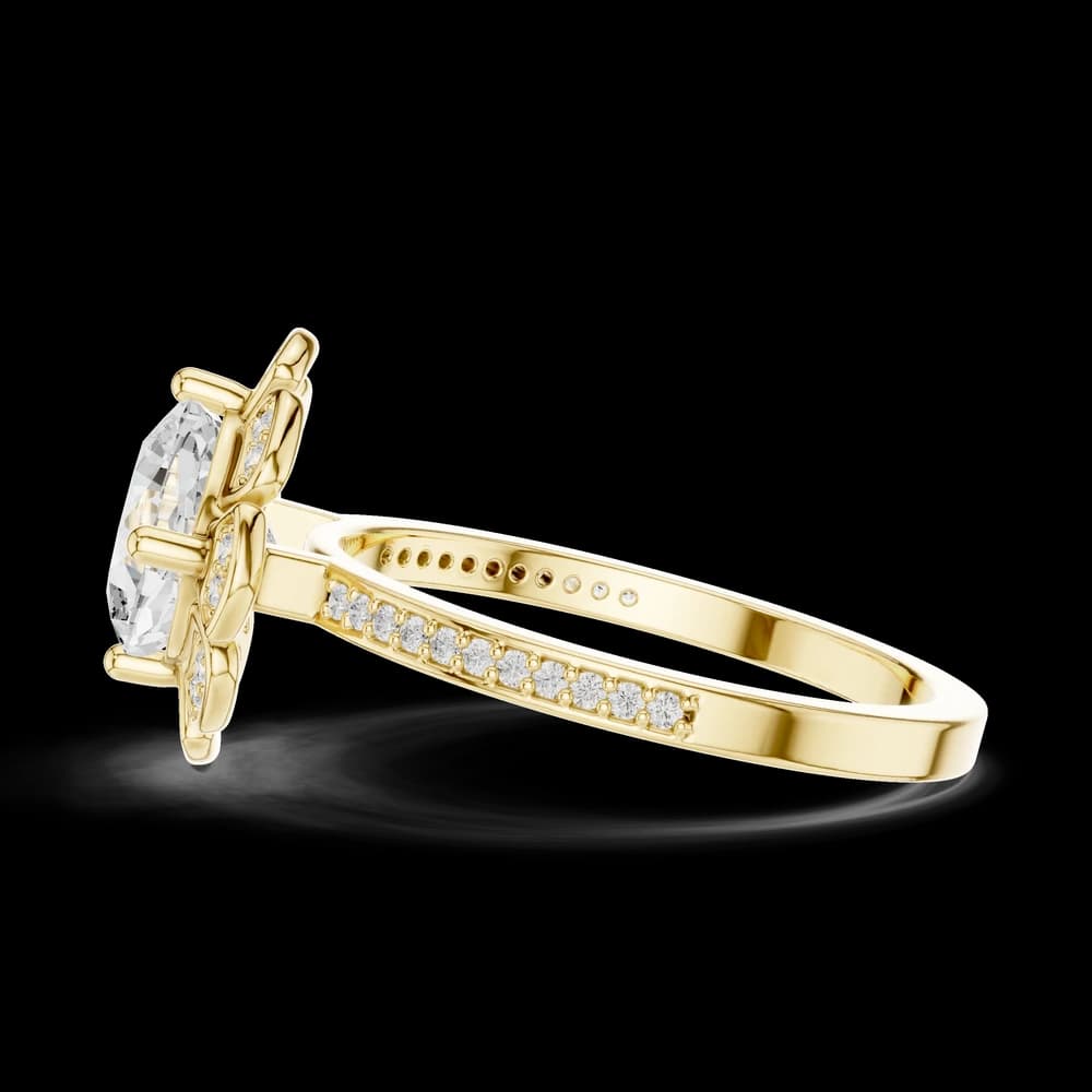 Lotus Bloom Lab Grown Diamond Ring - Image 6 Lotus Bloom Lab Grown Diamond Ring, view 6 of 6